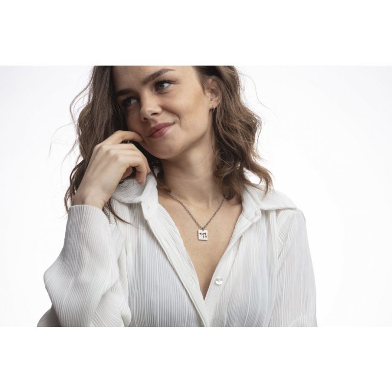 עדי סידלר שרשרת נירוסטה תליון חי עם... | תליון יהודי